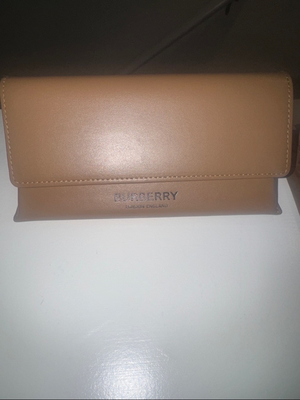 Burberry Beige and Black Striped Sunglass Arm with Plaid Accent - Picture 6 of 9